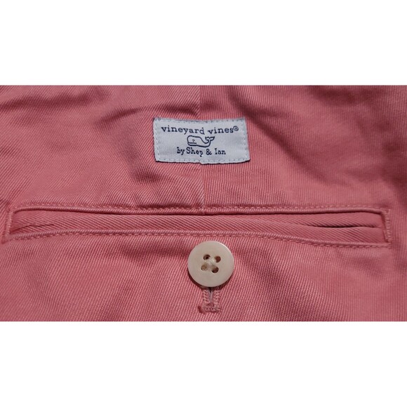 Vineyard Vines Pants Mens 34 x 32 Salmon Coral Pink Breaker Chino Casual Preppy - Picture 9 of 9